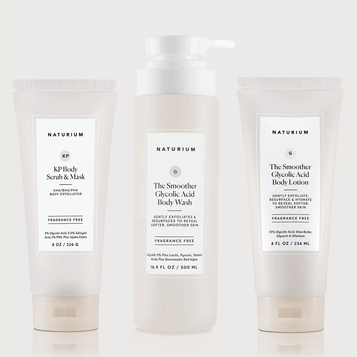 the-glycolic-acid-body-bundle-d6 NATR_KPScrub_SmootherBodyWash_SmootherLotion_Bundle_ecomm.webp